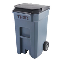 Contenedor con ruedas y tapa de 190 L marca Trust